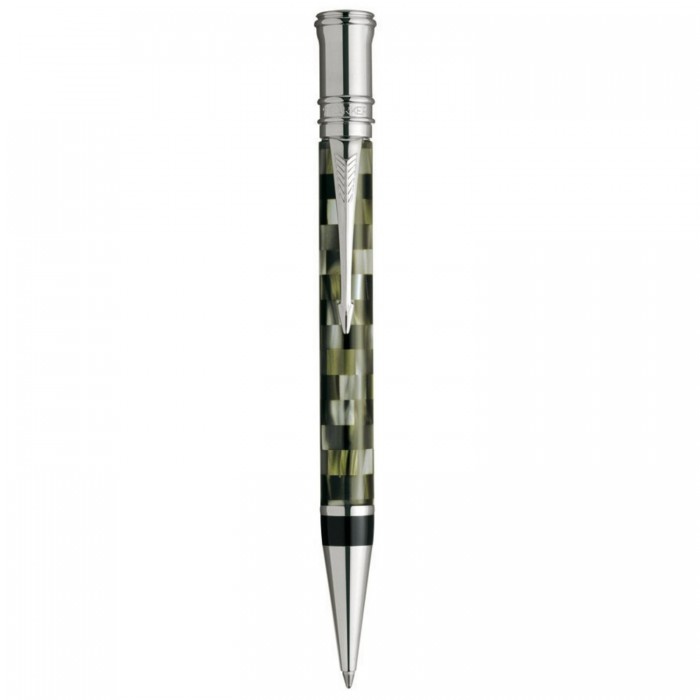 Parker Duofold Check Olive Ballpoint Pen S0691280