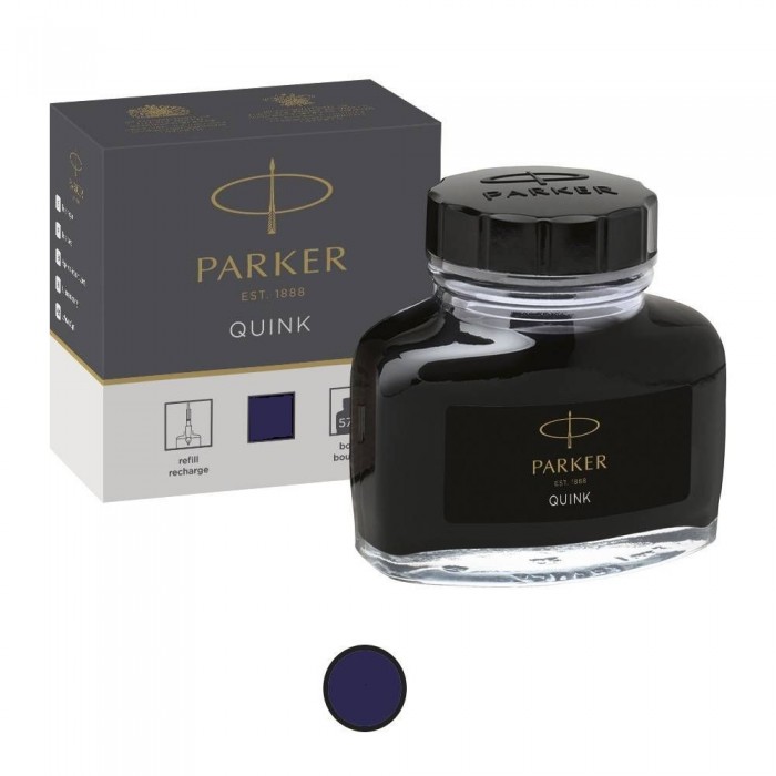 Parker Blue Fountain Pen Ink Quink 57ml