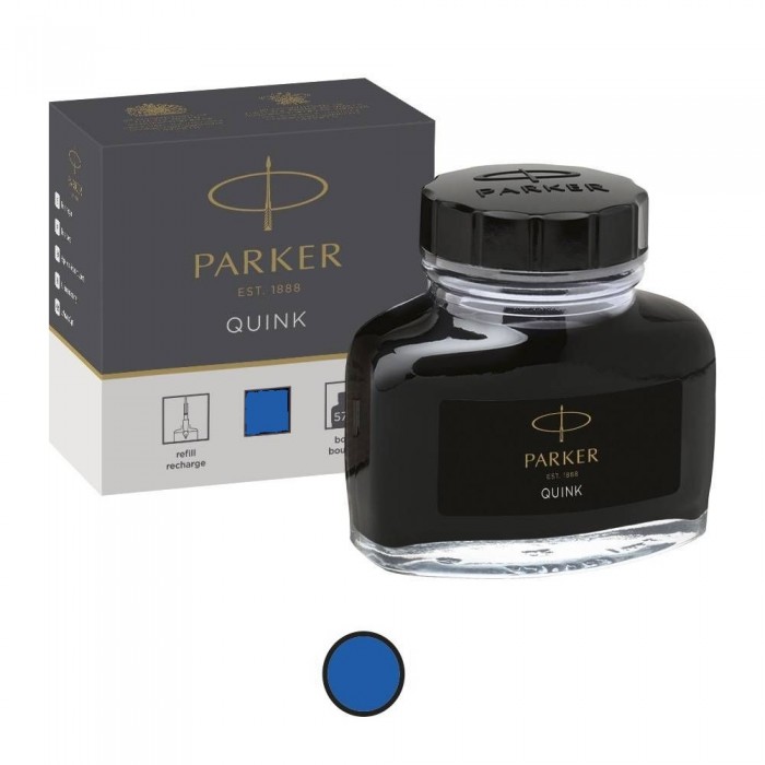 Parker Washable Blue Fountain Pen Ink Quink 57ml