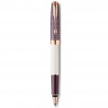 Parker Sonnet Chiseled Purple and Pearl Rollerball Pen