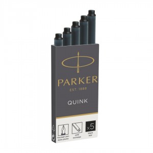 Parker Quink Ink Cartridges Black 5 αμπούλες