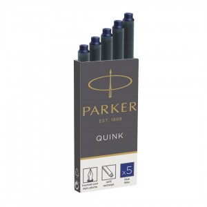 Parker Quink Ink Cartridges Blue 5 αμπούλες