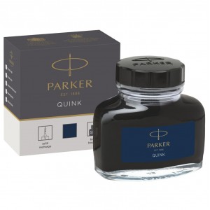 Parker Blue Black Fountain Pen Ink Quink 57ml