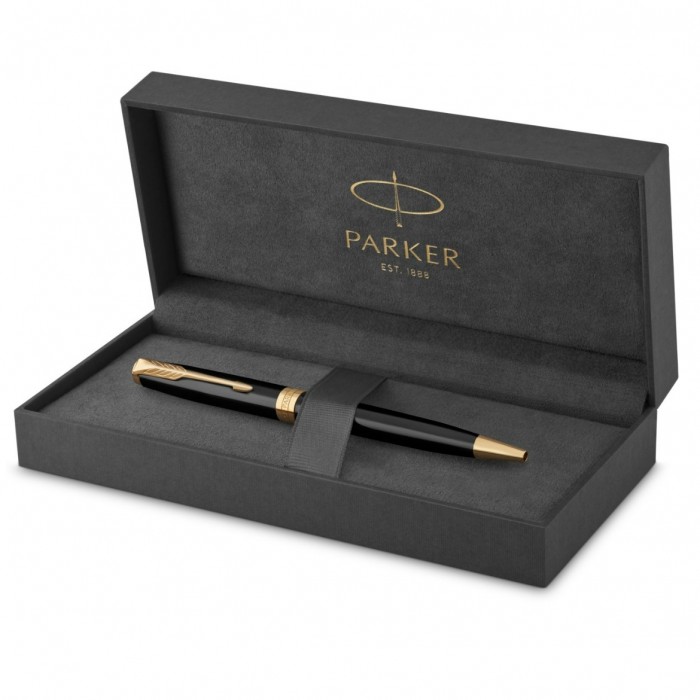 Parker Sonnet Core Black Lacquer GT Ballpoint Pen