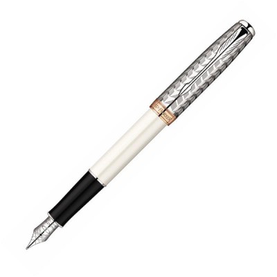 Parker Sonnet Pearl and Metal CT Fountain Pen