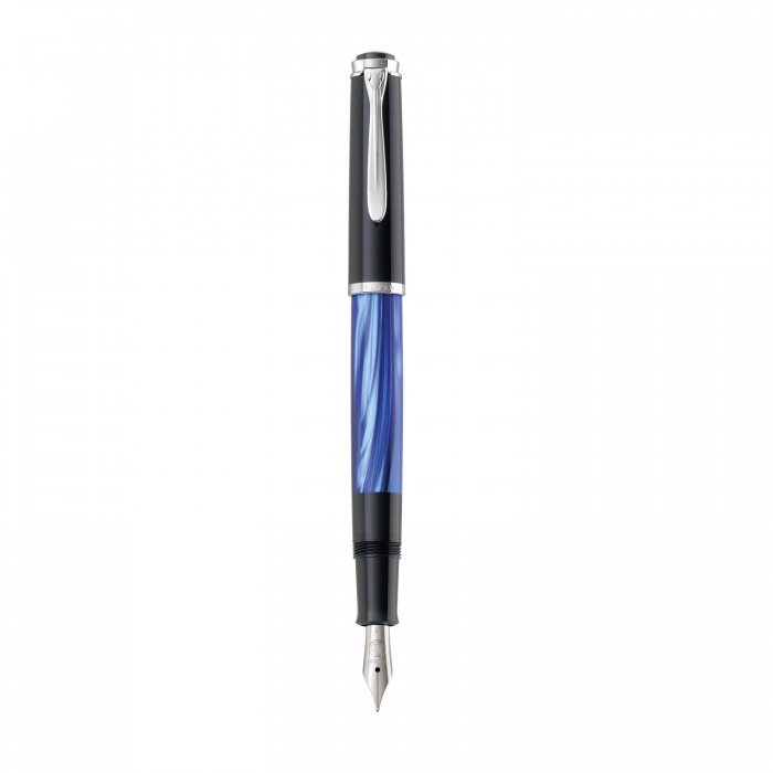 Pelikan Classic M205 Blue Marbled Fountain Pen Writing Instruments