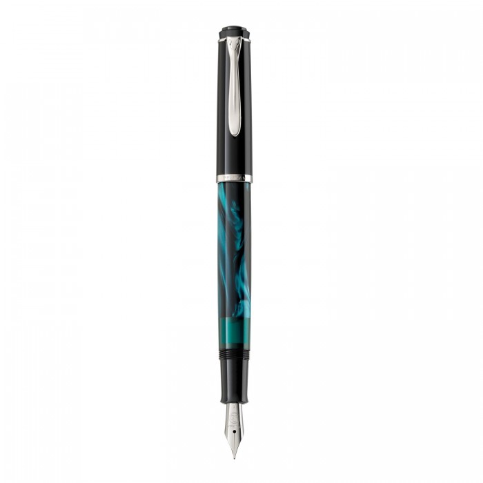 Pelikan Classic M205 Petrol Marbled Fountain Pen Writing Instruments
