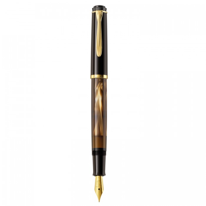 Pelikan Classic M200 Classic Brown Marbled Fountain Pen Writing Instruments