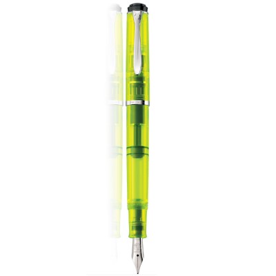 Pelikan Classic M205 Duo Highlighter NEON Yellow Fountain Pen