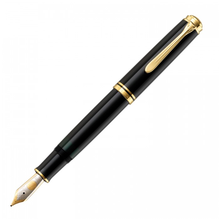 Pelikan Souverän M1000 Black Preowned Fountain Pen PF Nib 