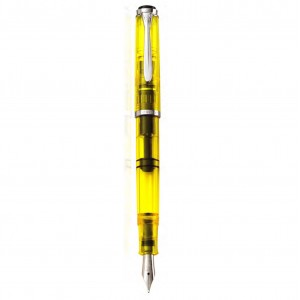 Preowned Pelikan Classic M205 Duo Highlighter Yellow Fountain Pen