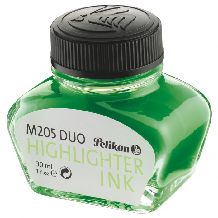 Pelikan M205 Duo Highlighter Green Ink 30ml