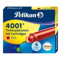 Pelikan 4001 TP/6 Brilliant Red 6 Cartridges