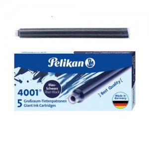 Pelikan 4001 GTP/5 Blue Black 5 Long Cartridges
