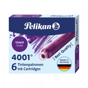 Pelikan 4001 TP/6 Violet 6 Cartridges