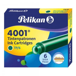 Pelikan 4001 TP/6 Dark Green 6 Cartridges