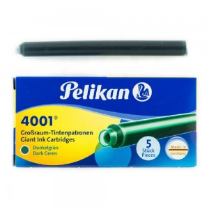 Pelikan 4001 GTP/5 Dark Green 5 Long Cartridges