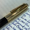 Preowned Pelikan 500 Black Double L Gunther Wagner Fountain Pen