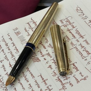 Preowned Pelikan P60 Rolled Gold Fountain Pen