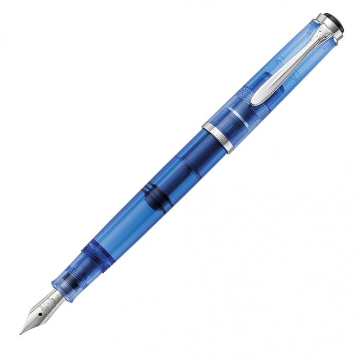 Pelikan Classic M205 Transparent Blue Special Edition Fountain Pen Writing Instruments