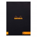Rhodia Block No 18 Α4 Lined Notebook (Black)