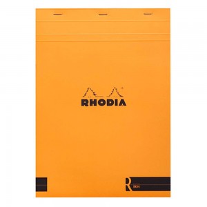 Rhodia Block No 18 Α4 Lined Notebook (Orange)