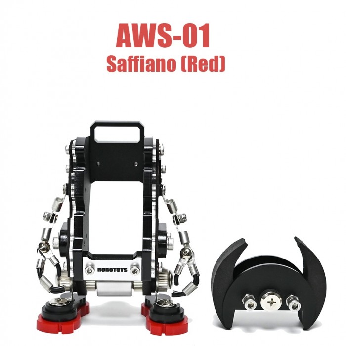 Robotoys AWS-01 Saffiano Red Watch and Pen Stand