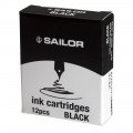 Sailor Fountain Pen Cartridges Basic Black 13-0404-120