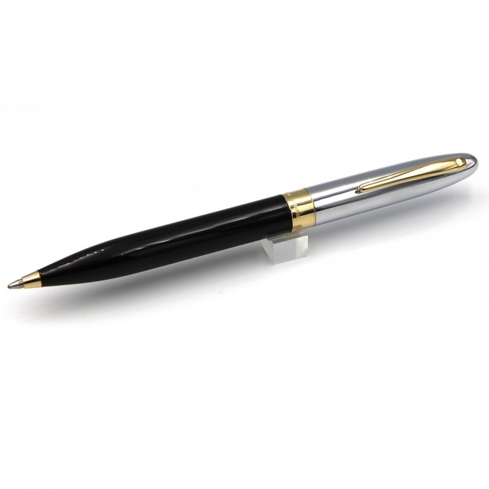 Sheaffer Crest Reissue Black Laque Chrome Cap Ballpoint Pen