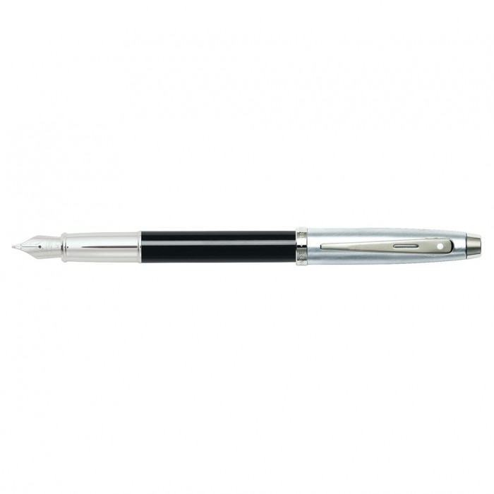 Sheaffer 100 Black and Chrome CT Fountain Pen