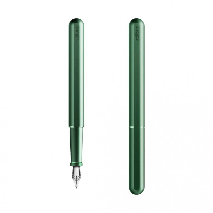Stilform INK Aluminium Aurora Green Fountain Pen