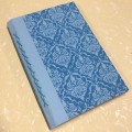 Light Blue Damask Slim Notebook