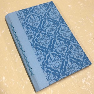 Studio Artarios Light Blue Damask Slim Notebook