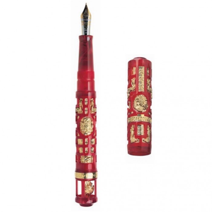 Visconti Forbidden City Solid Gold Limited Edition Fountain Pen 79418AU